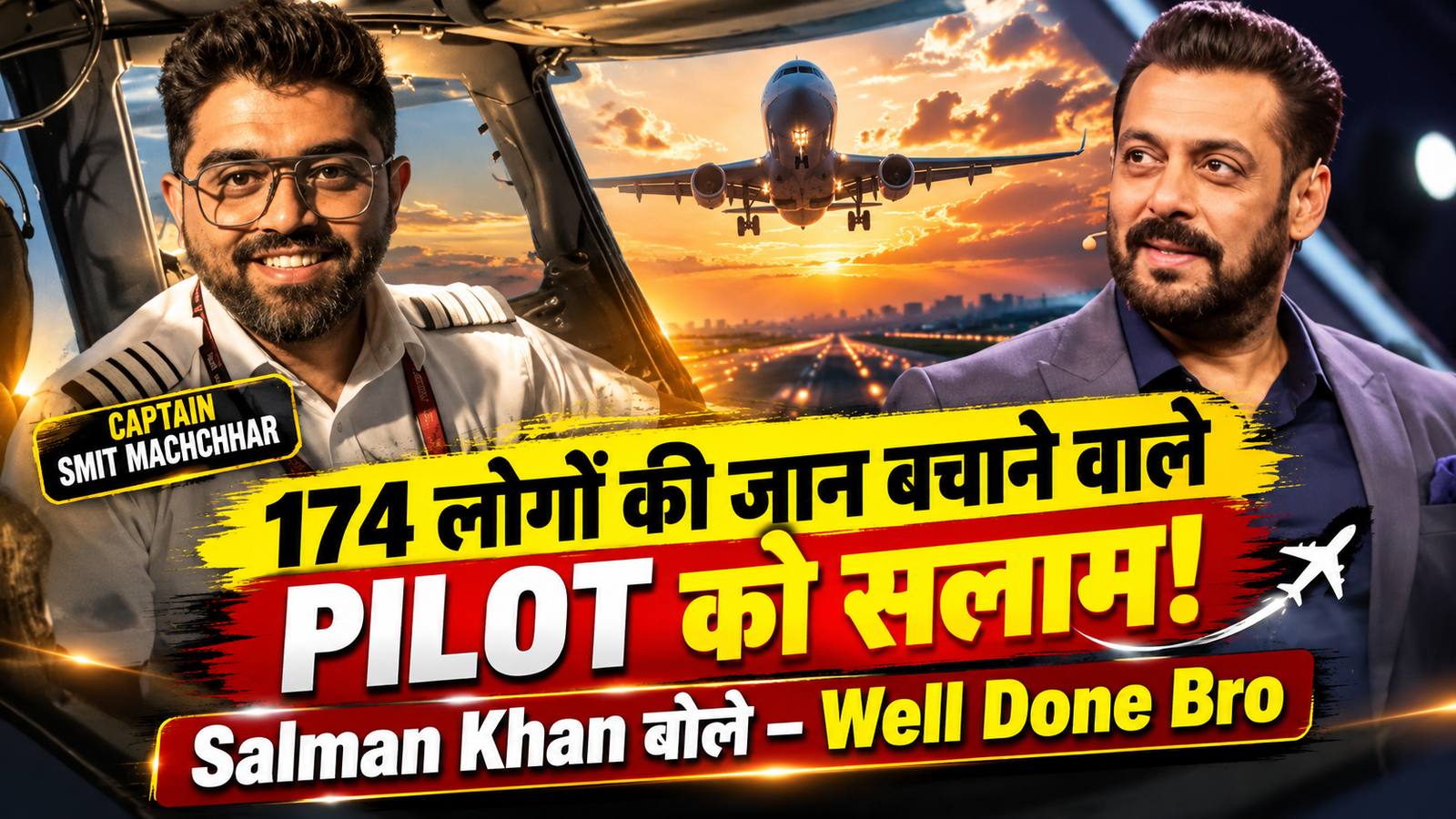 ‘Kamaal kar diya pilot ji…’, Salman Khan ने 174 लोगों की जान बचाने वाले Pilot को किया सलाम, बोले- ‘आपके साथ उड़ना खुशी की बात होगी’