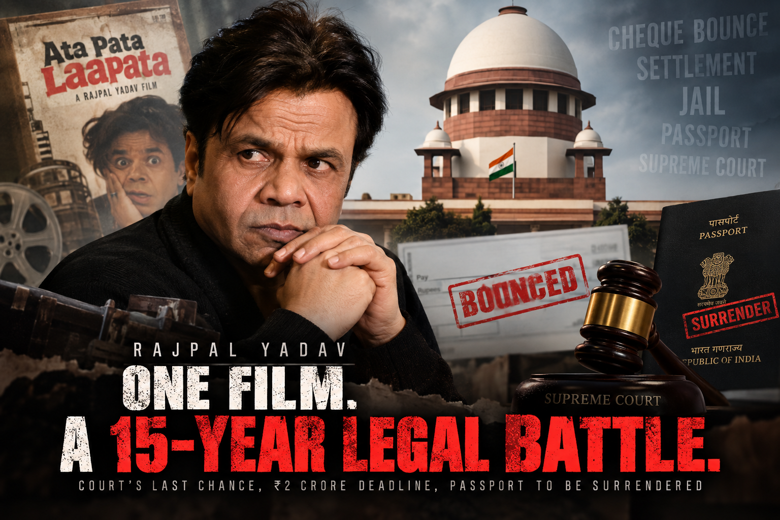 Rajpal Yadav Cheque Bounce Case: Supreme Court Gives ₹2 Crore Deadline, Orders Passport Surrender; A 15-Year Legal Battle Explained