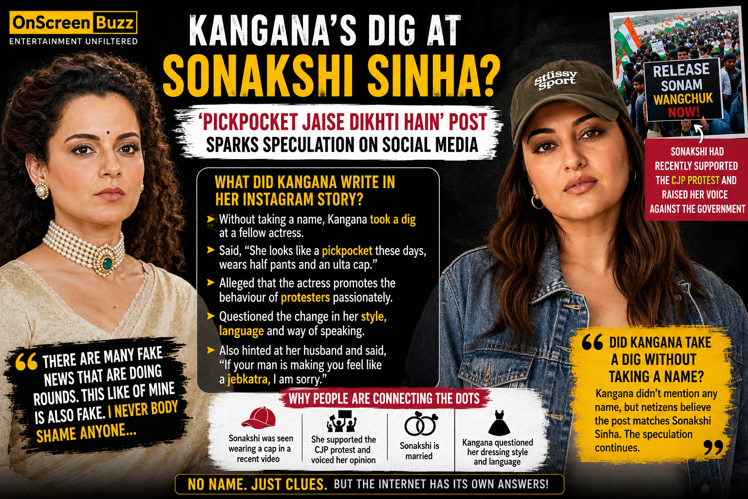 'She Looks Like a Pickpocket': Kangana Ranaut's Cryptic Post Leaves Internet Guessing If It's About Sonakshi Sinha